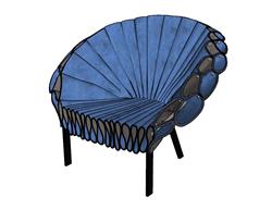 孔雀椅椅子SU模型