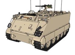 军用装甲车战车SU模型