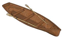 小舟小船SU模型
