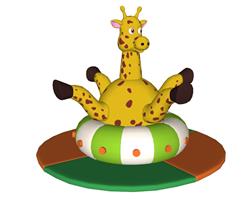 长颈鹿儿童游乐SU模型