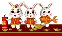 新年春节兔子SU模型