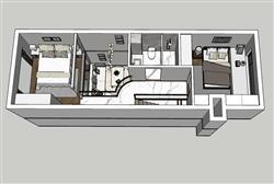 su模型复式公寓家装(ID88485)-www.1skp.com