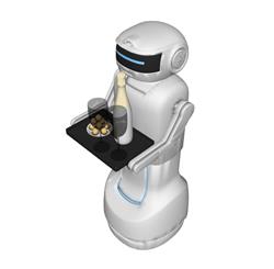 送餐餐厅机器人SU模型