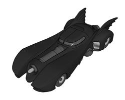 玩具蝙蝠车玩具车SU模型