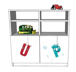 玩具柜玩具车SU模型