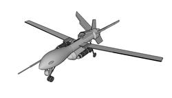 无人机飞机SU模型