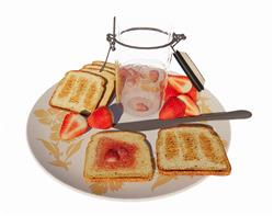面包早餐草莓SU模型