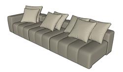 科技布沙发SU模型