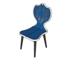 欧式椅子SU模型