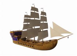 帆船SU模型