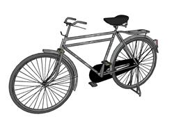 单车自行车SU模型
