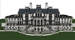 法式豪宅建筑SU模型