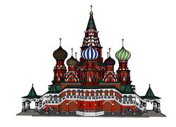俄罗斯城堡SU模型