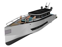 游艇游轮船SU模型