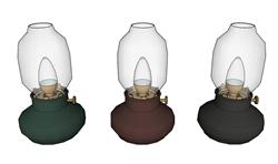 煤油灯灯具SU模型