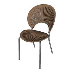 木质扇形椅子SU模型