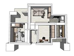 家装公寓SU模型