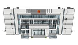 行政办公大楼建筑SU模型