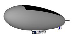 热气飞艇SU模型