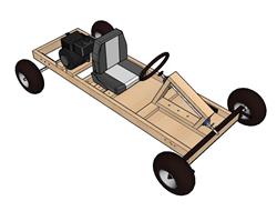 卡丁车玩具车SU模型