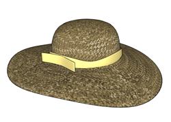 帽子草帽SU模型
