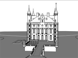 城堡建筑草图大师素材网站(ID94760)