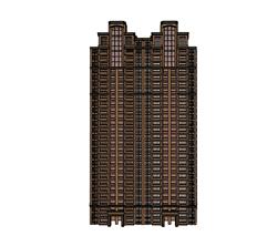 高层建筑住宅草图大师3d模型库(ID94872)