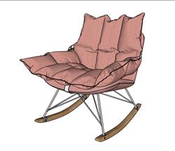 现代扶手椅sketchup模型下载网站(ID94936)