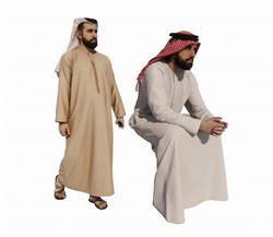 中东土豪阿拉伯人SU模型