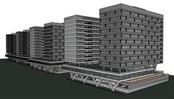 酒店建筑SU模型
