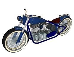 摩托车SU模型