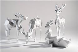 抽象鹿雕雕塑SU模型