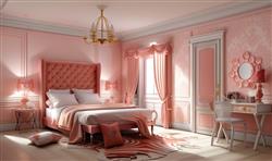 法式风格卧室房间su模型免费(ID96436)