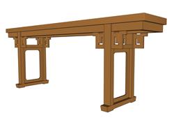 祭坛桌供桌SU模型