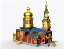 伊斯兰教堂建筑SU模型