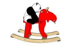 熊猫木马玩具SU模型