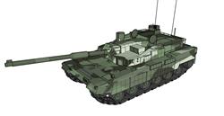 K2黑豹主战坦克车SU模型