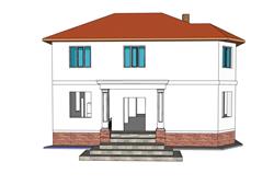 地中海住宅SU模型