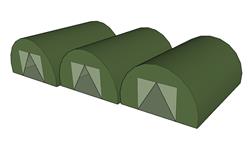 军用帐篷SU模型