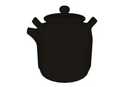 陶瓷水壶茶壶SU模型