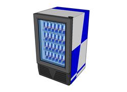 饮料冰箱冰柜SU模型