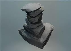 石碓石块石头sketchup模型库免费下载(ID120715)