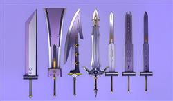 游戏武器宝剑SU模型