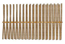 竹篱笆SU模型