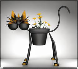 猫形的花盆架SU模型