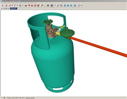 煤气罐的sketchup模型