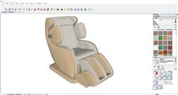 休闲按摩椅skp素材网站