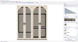 木质衣柜SU模型