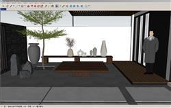 新中式庭院SU模型