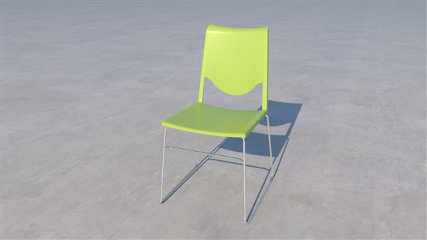 塑料椅子凳子SU模型